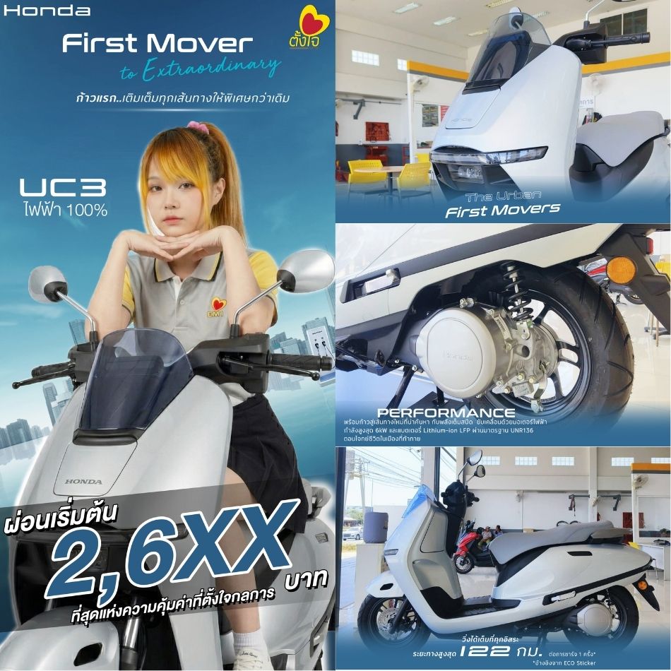 New Honda UC3 รถไฟฟ้า100%