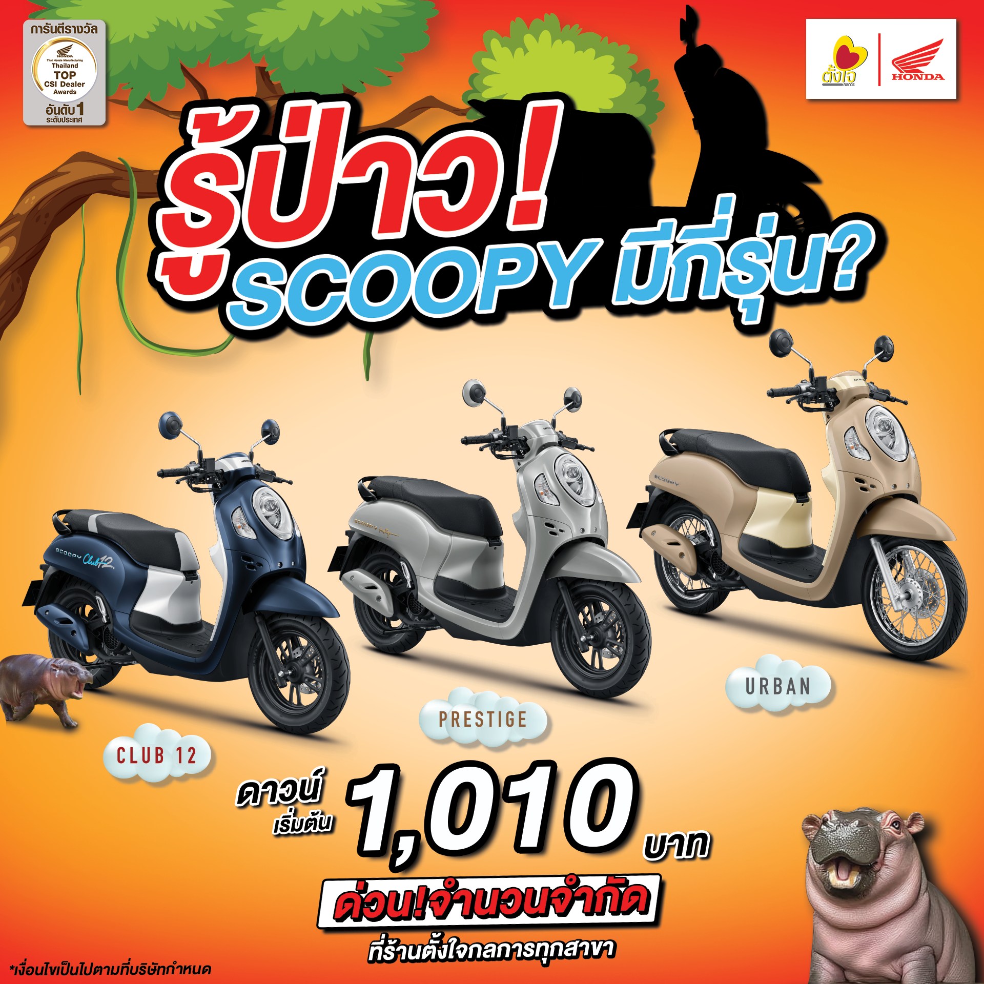 Scoopy i มีกี่รุ่นกันนะ